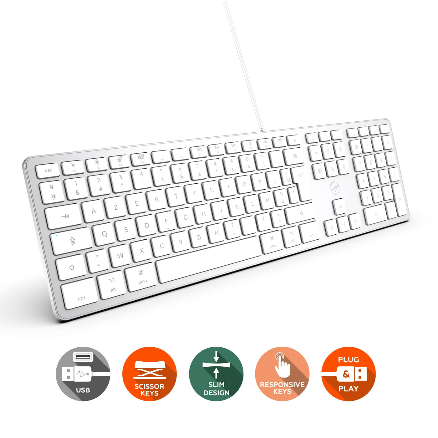 Mobility Lab clavier Design Touch Mac ML300368 - AZERTY