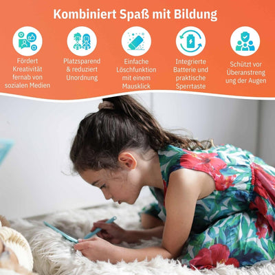 Riff Ruffle Bunte LCD Schreibtafel 6,5 Zoll, [12er Pack], Electight Zeichentafel mit Sperr-& Löschfunktion, Augenschutz-Kritzelblock Geschenke