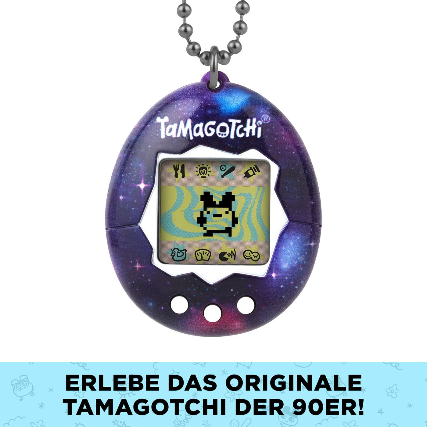 Bandai - Tamagotchi - Tamagotchi Original - Galaxy - Elektronisches virtuelles Tier mit Farbdisplay, 3 Tasten und Spielen - Interaktives Tier auf Deutsch - Kinderspielzeug ab 8 Jahren - 42933