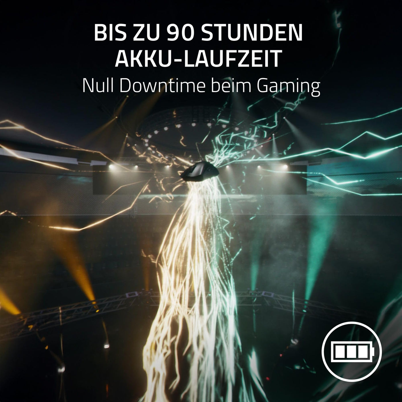 Razer DeathAdder V3 Pro + HyperPolling Wireless-Adapter - Ultra leichte E-Sport-Maus mit echten 8K Hz kabelloser Abtastrate (63 gr, Optischer Focus Pro 30K, Optische Switches 3. Gen) Schwarz