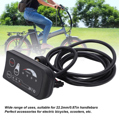 Dilwe 36V 48V LED S810 Elektrofahrrad-Display, Einstellungen Anpassen Gangspeicher Elektrofahrrad LED-Anzeigefeld f¨¹r Elektrofahrrad-RollerElectric refitting Accessories