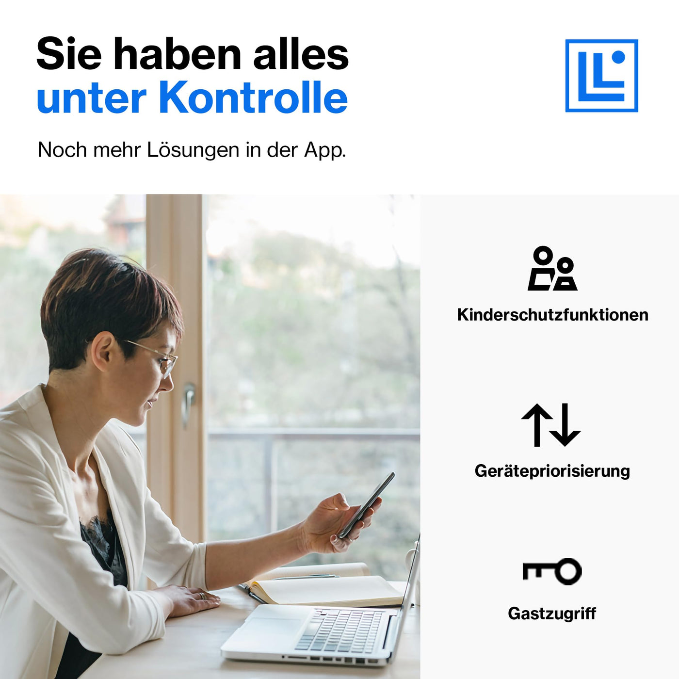 Linksys Velop MX4200 Tri-Band Mesh-WiFi 6-System (AX4200) WLAN-Router mit bis zu 260 m² Funkabdeckung, 3,5-mal schneller, für mehr als 40 Geräte – 1er-Pack, Weiß