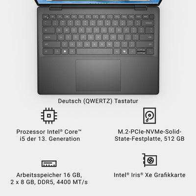 Dell Inspiron 5440 Laptop - 14-Inch FHD+ (1920x1200) Display, Intel Core i5-1334U Processor, 16GB DDR5 RAM, 512GB SSD, Intel Iris Xe Graphics, Windows 11 Home - Carbon Black