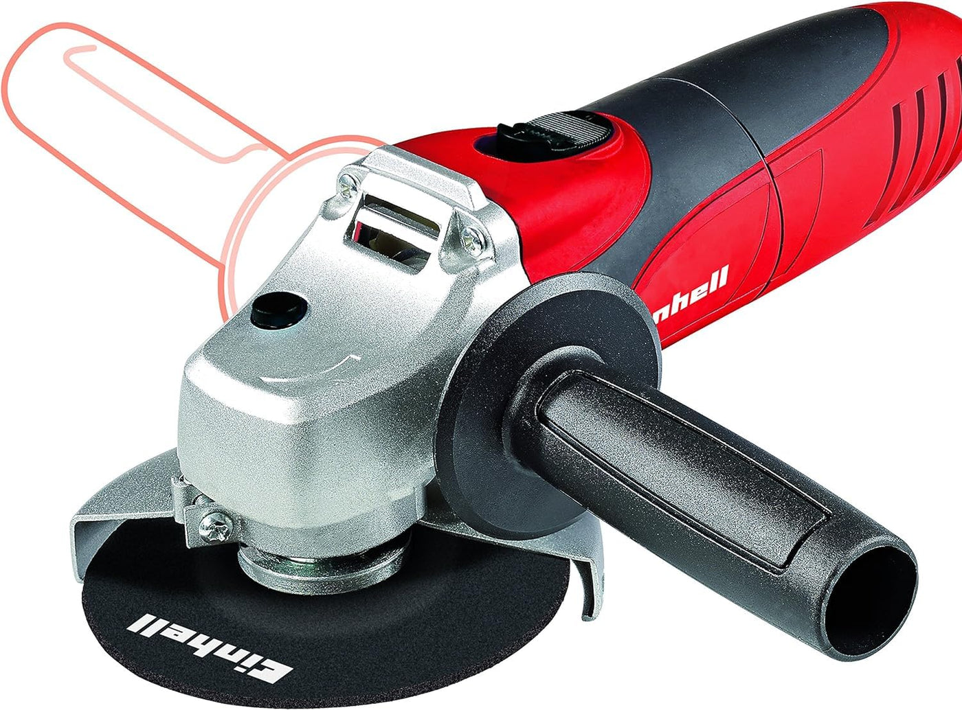 Einhell Winkelschleifer TC-AG 125 (850W, 12.000 1/min Drehzahl, 125mm Scheiben-ø, Scheibenschutz, Spindelarretierung, flacher Aluminium-Getriebekopf)