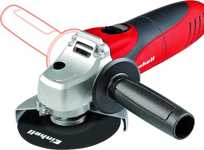 Einhell Winkelschleifer TC-AG 125 (850W, 12.000 1/min Drehzahl, 125mm Scheiben-ø, Scheibenschutz, Spindelarretierung, flacher Aluminium-Getriebekopf)