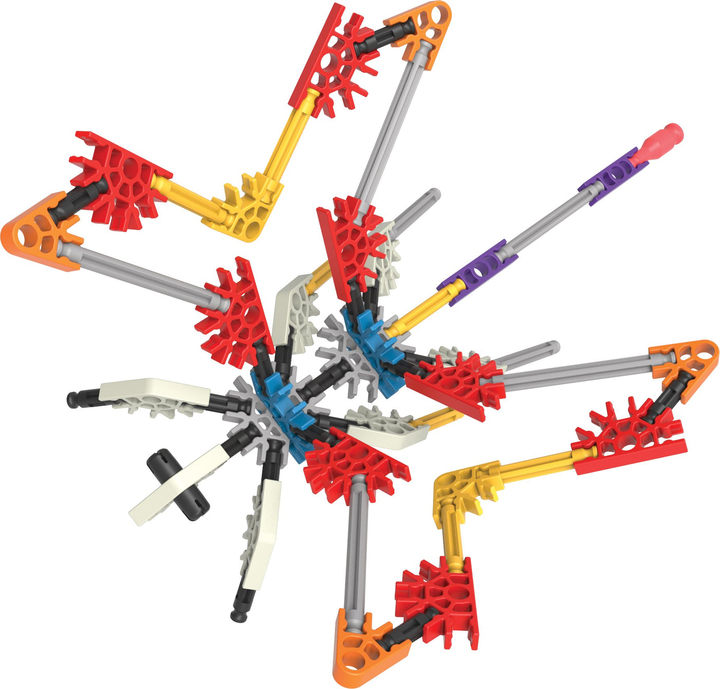 K'Nex Basic Fun Fantasie-Kreationsbereich 50 Modelle Baukasten, 417-teiliges Lernset, Technikspielzeug für Kinder, Konstruktionsspielzeug ab 5 Jahren, inkl. Aufbewahrungsbox