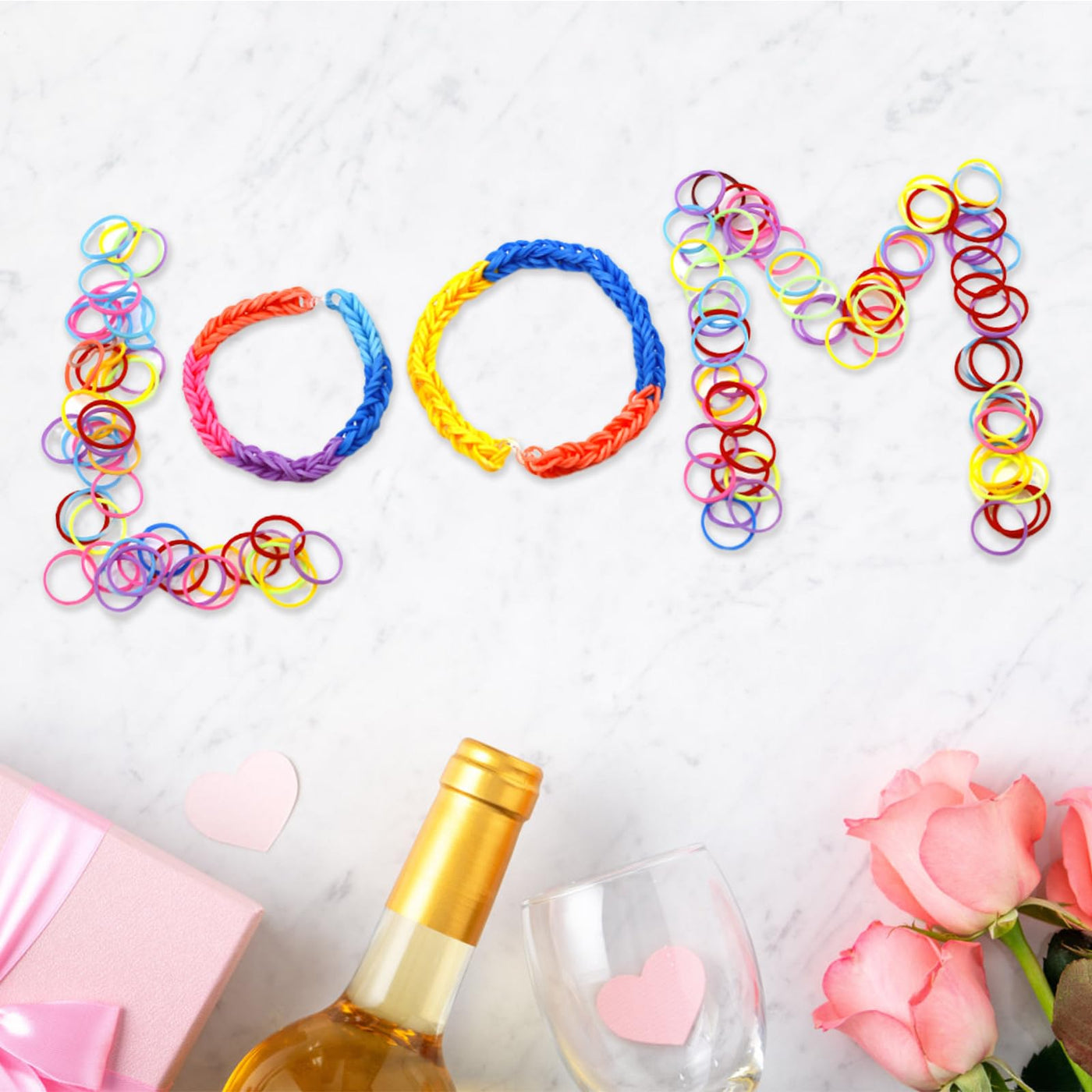 2700+ Loom Bänder Kit Jsdoin 30 Farben Loom Bands-Gummibänder mit Clips, Charms, Perlen und anderem Zubehör für DIY-Kits zur Herstellung von Freundschaftsbändern, Bastelsets, beste Halloween