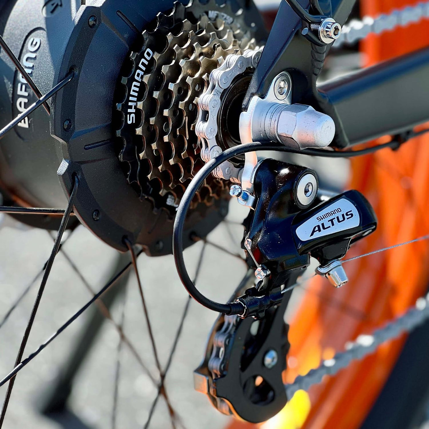 LANKELEISI E Bike Elektrofahrräder-Ebike mit 48V 20Ah Akku, E-Bike Herren 26 x 4.0 Zoll, 7-Gang-All-Terrain Fat Bike mit Drehmomentsensor, Reichweite bis zu 150km