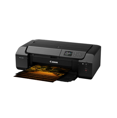 Canon PIXMA PRO-200S Farbtintenstrahldrucker Fotodrucker DIN A3+ (Hochglanzdruck, WLAN, USB 2.0, WiFi, LAN, Print App, 7,5 cm LCD Farbdisplay, 4.800 x 2.400 DPI, 8 Separate Druckertinten), grau