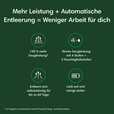 Roomba Combo® Essential 2 mit Absaugstation