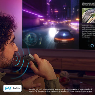 Philips Ambilight 55PUS8200 4K LED Smart TV - 55 Zoll Display mit Pixel Precise Ultra HD, Titan OS, Dolby Vision und Dolby Atmos Sound