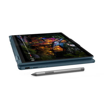 Lenovo Yoga 7 2-in-1 Convertible AI Laptop | 14" 2.8K WUXGA OLED Display | Intel Core Ultra 7 155H | 32GB RAM | 1TB SSD | Intel Arc Grafik | Windows 11 Home | QWERTZ | blau | 3 Monate Premium Care