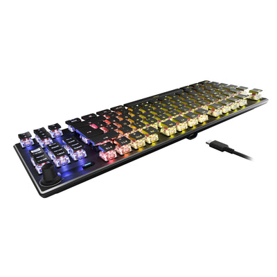 Turtle Beach Vulcan TKL – mechanische Titan Switch PC-Gaming-Tastatur mit AIMO RGB-Beleuchtung und eloxierter Aluminium-Abdeckplatte