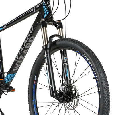 Wizard X-Country 3.7 Fahrrad Erwachsener Männlich Mountainbike Deore 30 Gang MTB CC Cross |27.5 Zoll Blau (Rahmengröße: 54cm/21Zoll)