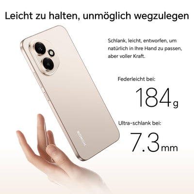 HONOR 400 Smartphone 5G, Dual SIM, NFC,512GB/8GB RAM, Simlockfrei Android-Handy (200MP AI-Kamer, 6,55 Zoll AMOLED Eye Comfort Display 5000nits,5300 mAh,Snapdragon 7 Gen 3 Smartphone), Desert Gold