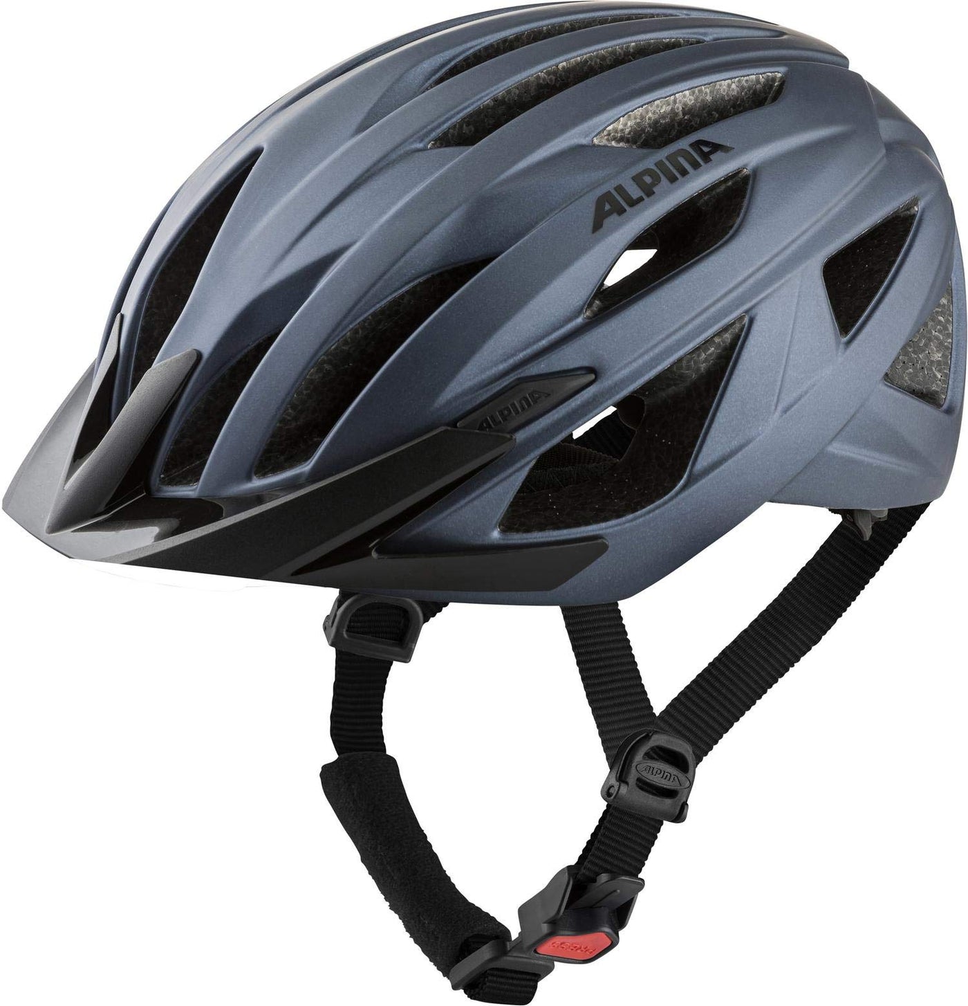 ALPINA PARANA - Leichter, Individuell Anpassbarer Touren Fahrradhelm Mit Fliegennetz Für Erwachsene, indigo matt, 55-59 cm