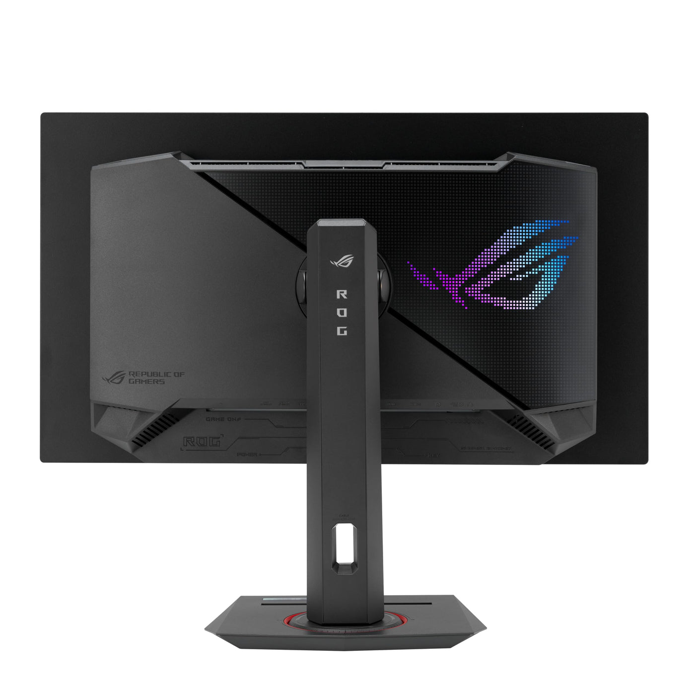 ASUS ROG Strix OLED XG27ACDNG - 27 Zoll WQHD Gaming Monitor - 360 Hz, 0.03ms GtG, G-Sync, FreeSync, AdaptiveSync, DisplayHDR 400 - QD-OLED, 16:9, DP 1.4 DSC, HDMI 2.1, USB-C mit 90W, USB-Hub, Ergo.