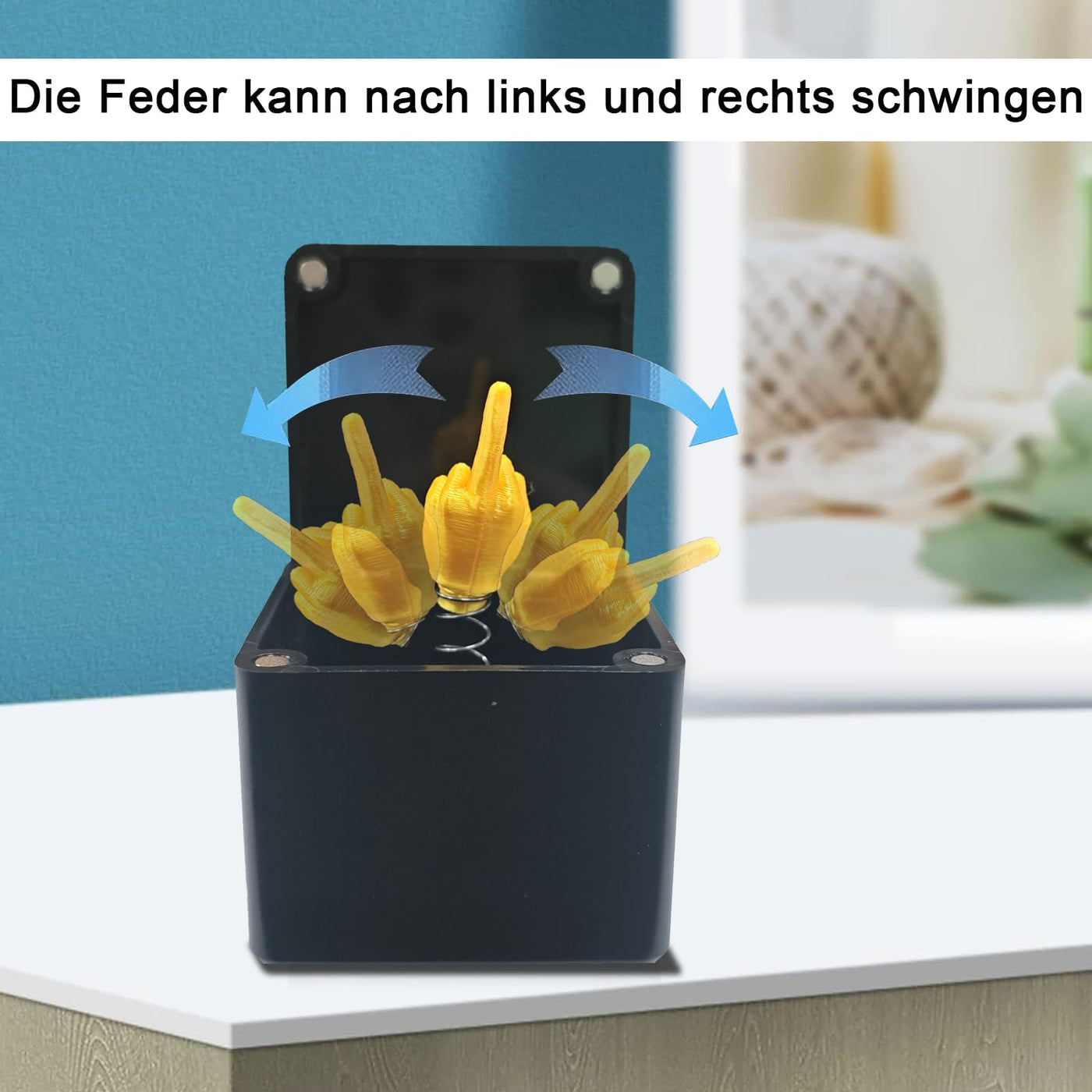 Mittelfinger Box, Mittelfinger Geschenk, Stinkefinger, Mittelfinger In Der Box Surprise Gift Box, Mittelfinger Prank Geschenk FüR Erwachsene BüRo Und Wohnkultur Fun Prank Gift, Surprise Box Gift Box
