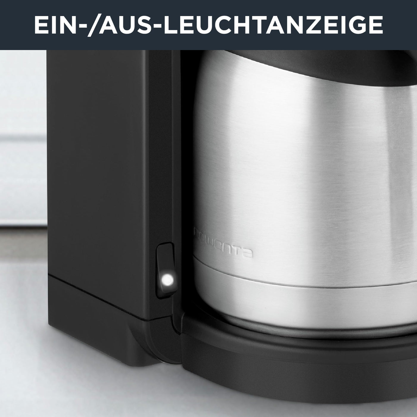 Rowenta CT3818 Filterkaffeemaschine Adagio Milano | Edelstahl- Thermokanne | 10-15 Tassen | Fassungsvermögen 1,25 L | Automatische Abschaltung | 850 Watt | 26.5 x 27 x 38.5 cm | Schwarz