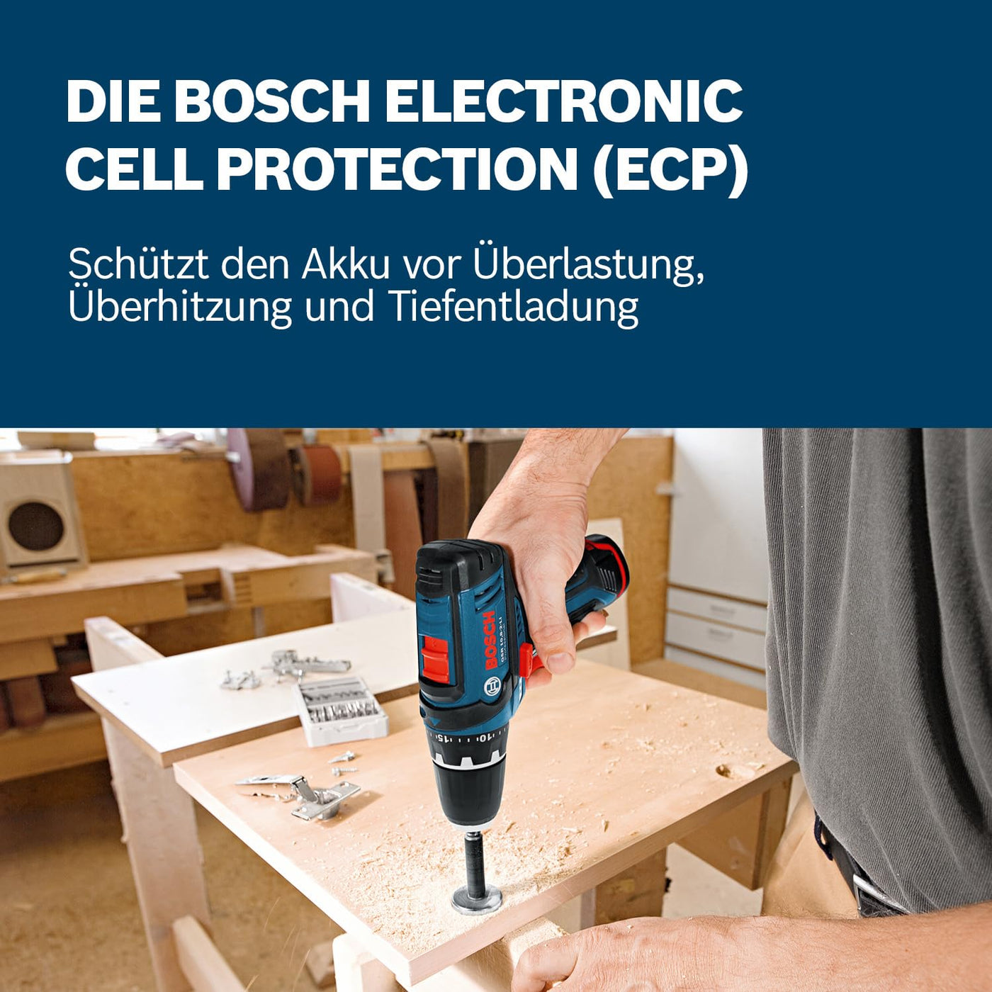 Bosch Professional 12V System Akku Bohrschrauber GSR 12V-15 (inkl. 2x GBA 2.0Ah, Ladegerät, 39tlg.-Zubehör-Set, Werkzeugtasche) - Amazon Exclusive