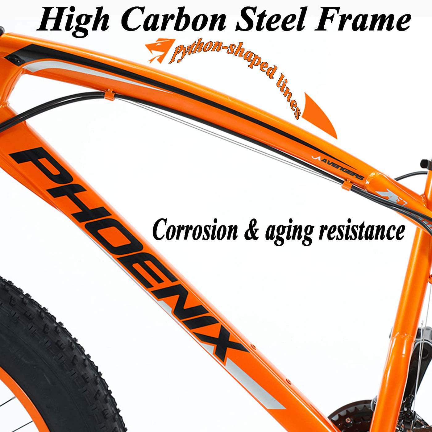 MEVZHH 26 Zoll Mountainfür Jungen, Mädchen, Hardtail, Scheibenbremsen, Männerd Frauen, Erwachsene Fett Reifen Mountainbike, Kohlenstoffstastrand Schnee Outdoor, Weiß 5 Gesprochen, 24 Geschwindigkeit