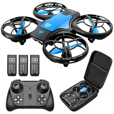 4DRC Mini Drohne für Kinder Handbetriebener RC Quadcopter mit 3 Batterien Längere Flugzeit, Höhenhaltung, Headless-Modus, Throwing GO, 3D Flip und 3 Geschwindigkeitsmodi Flugzeug für Anfänger, Blau