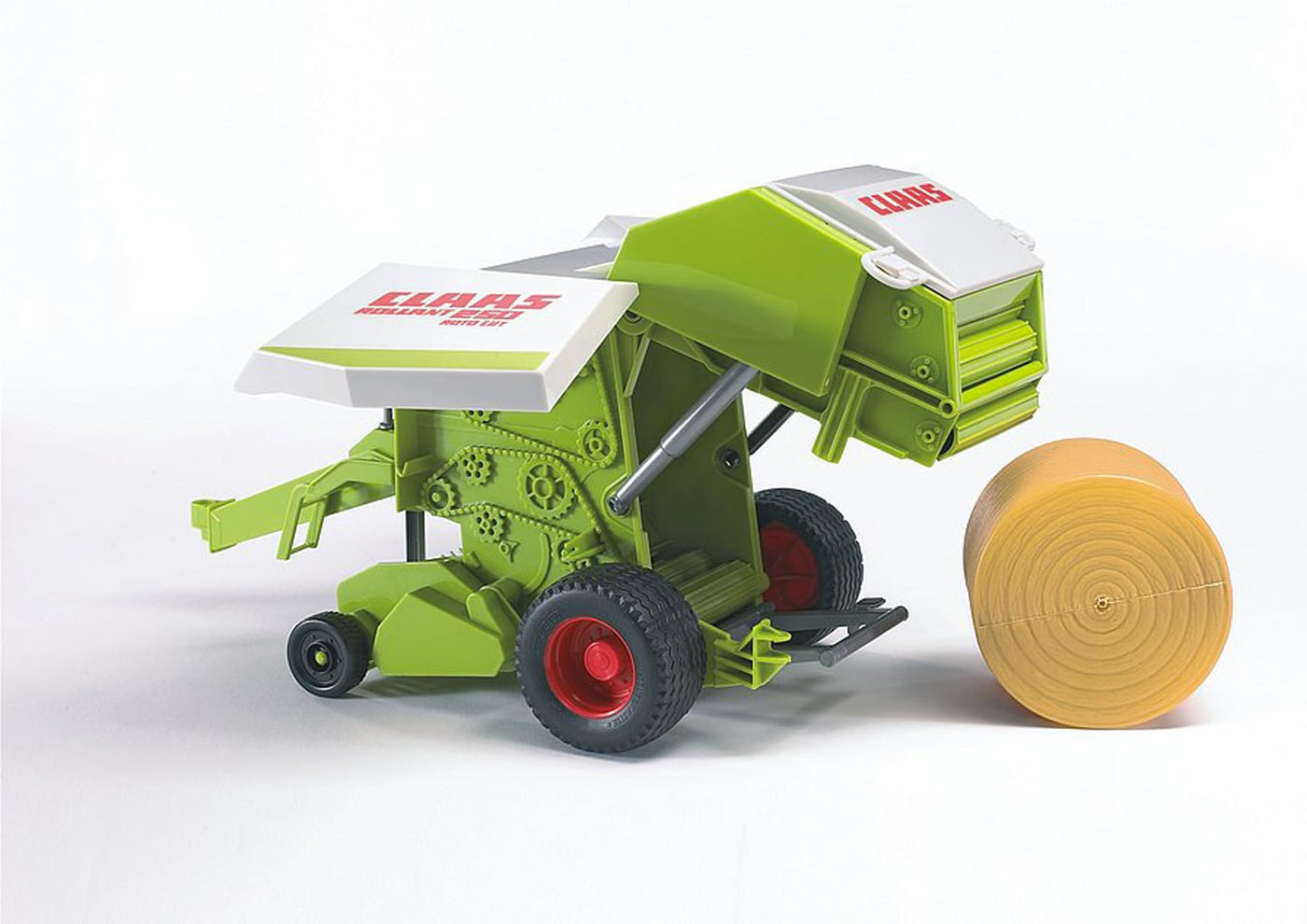 bruder 02121 - Claas Rollant 250 Rundballenpresse - 1:16 Ballenpresse Landwirtschaft Bauernhof Erntemaschine Feldarbeit Traktor-Anhänger Stroh Heu Rundballen