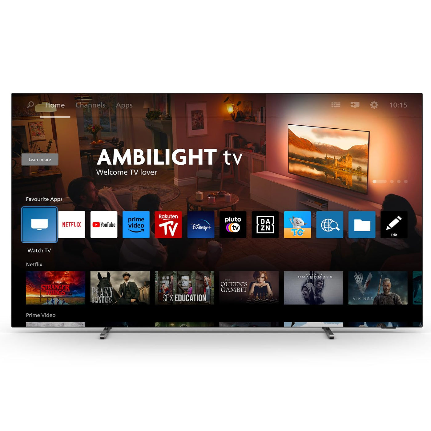 Philips Ambilight 65OLED759 4K OLED Smart TV - 65-Zoll Display mit P5 AI Perfect Picture Ultra HD, Titan OS, Dolby Vision und Dolby Atmos, Funktioniert mit Alexa und Google Sprachassistent