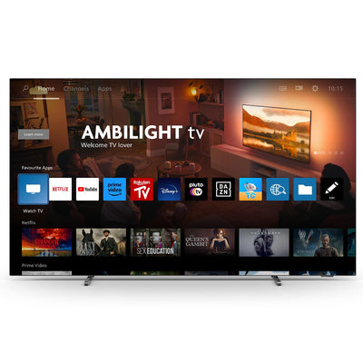 Philips Ambilight 65OLED759 4K OLED Smart TV - 65-Zoll Display mit P5 AI Perfect Picture Ultra HD, Titan OS, Dolby Vision und Dolby Atmos, Funktioniert mit Alexa und Google Sprachassistent