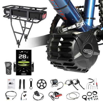 BAFANG Mittelmotor M625 M325 M225 CAN-Protokoll Motor 750W 1000W 500W 250W Mid Motor mit Akku und Display Optional, Elektrofahrrad Umbausatz mit 46T Kettenblatt für BB68-73mm Mountainbike