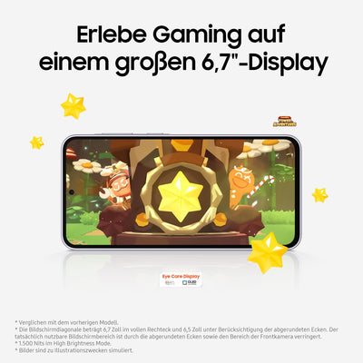 Samsung Galaxy A36 5G AI Smartphone ohne Vertrag, Simlockfreies AI Handy mit Android, 6 GB RAM, 128 GB Speicher, 50-MP-Kamera, Awesome White, 2,5 Jahre Herstellergarantie [Exklusiv auf Amazon]