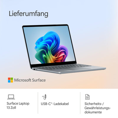 Microsoft Surface Laptop | Copilot+ PC | 13” LCD Touchscreen | Snapdragon® X Plus | 16GB RAM | 512GB Speicher | Neuestes Modell | Ozean
