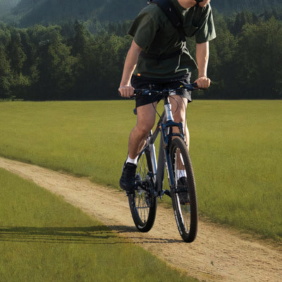 ROCKBROS MT·200 27,5 Zoll Mountainbike, Scheibenbremse Aluminium Fahrrad mit Altus M310 24 Gang Schaltung, 16/18/21 Zoll Rahmen für Herren und Damen Silber