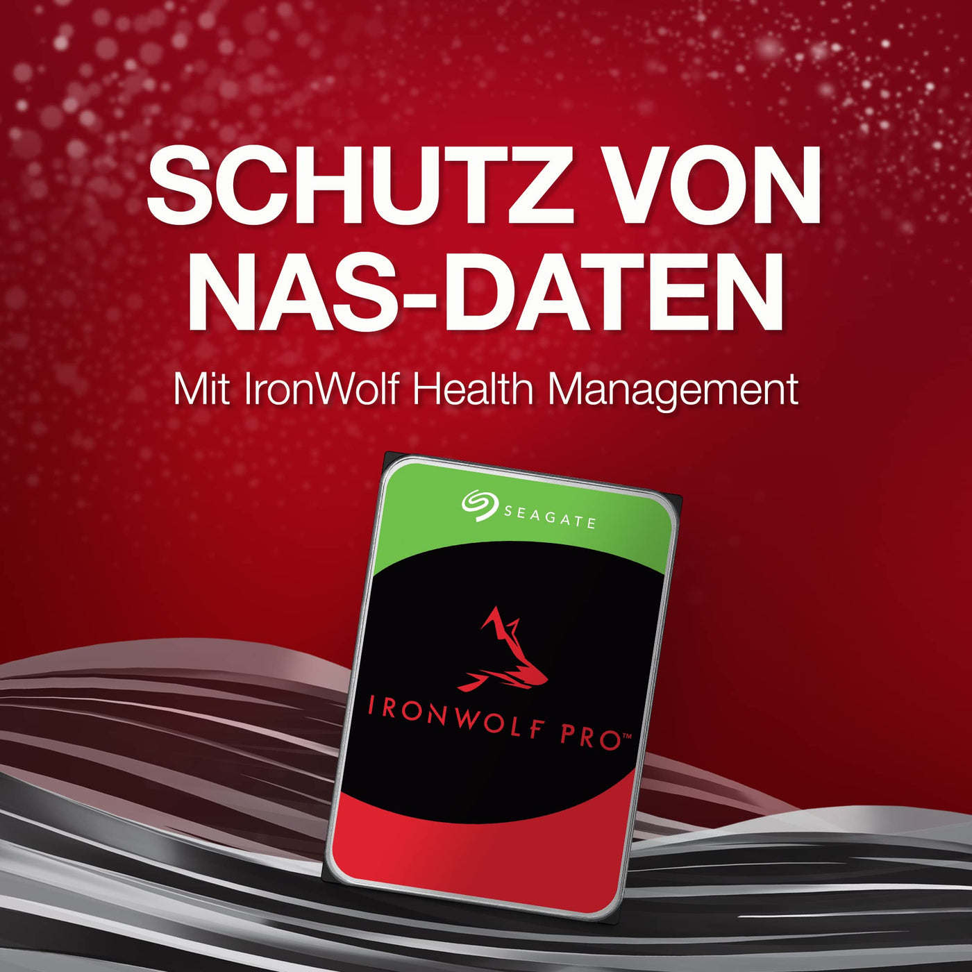 Seagate IronWolf Pro 16TB, NAS interne Festplatte, 3.5 Zoll, 7200 U/Min, CMR, 256 MB Cache, SATA 6 GB/S, inkl. 3 Jahre Rescue Service, Modellnr.: ST16000NTZ01