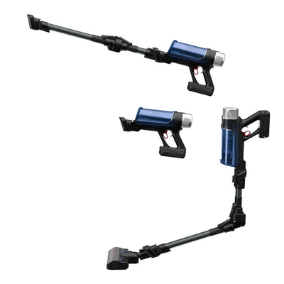 Rowenta RH20C2 X-Force Flex 9.60 Allergy Aqua kabelloser Akku-Stabstaubsauger | 100 Air Watt | herausnehmbarer Akku | bis zu 45 Min. Laufzeit | kompakt | Flex-Gelenk | LED-Düse | Blau/Schwarz