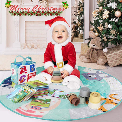 Mini Tudou 8 Stück Stapelbecher, Schichtenspielzeug, Baby Badespielzeug& Spielzeug Bauen für die frühe pädagogische Entwicklung Bestes Lernspielzeug Geschenk für 6 Monate + Jungen & Mädchen