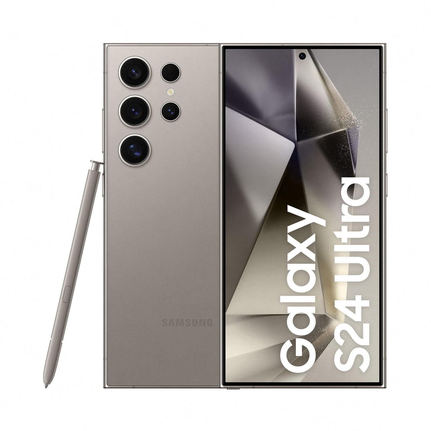 Samsung Galaxy S24 Ultra AI Smartphone, Android-Handy ohne Vertrag, 12GB RAM/512GB Speicher, 200-MP-Kamera, S Pen, Lange Akkulaufzeit, Titanium Gray, 3 Jahre Herstellergarantie
