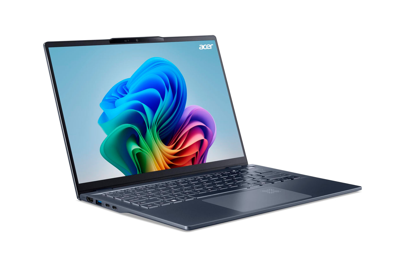 Acer Swift 14 AI (SF14-51-719M) KI Laptop, Copilot+ PC, 14" WQ2.8K OLED Display, Intel Core Ultra 7 256V, 16 GB RAM, 1TB SSD, Intel Arc Grafik 140V, Windows 11, QWERTZ Tastatur, blau