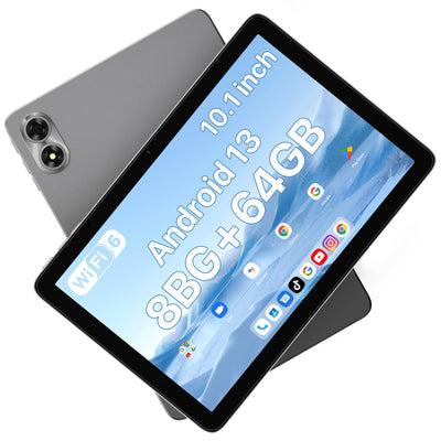 UMIDIGI G1 TAB 10.1 Zoll Tablet, Tablet Android, 8GB RAM (4GB+4GB), 64GB ROM(1TB TF), RK3562 Quad Core Gaming Tablets PC mit 6000 mAh Akku, 8MP+8MP, BT5.0, WiFi 6, GMS, Grau