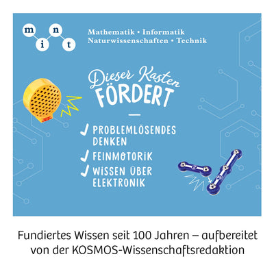 KOSMOS 620608 Easy Elektro - Big Fun, spannende Experimente zu Stromkreisen mit Reihen- und Parallelschaltungen, Radio Bauen, Sound-Anlage, Alarm-Anlage, Experimentierkasten für Kinder , Mittel