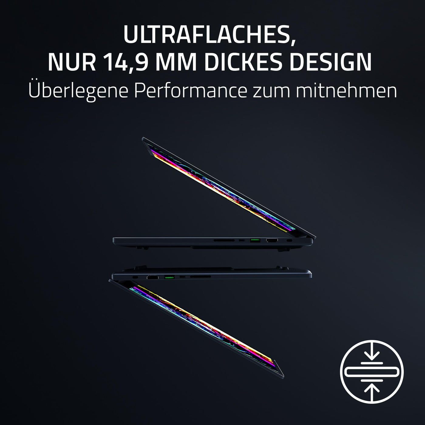 Razer Blade 16 (2025) - 16 Zoll AI Gaming Laptop - NVIDIA GeForce RTX 5070 - AMD Ryzen AI 9 365-16" QHD+ 240Hz OLED Display - 32GB LPDDR5X 8000 MHz - 1TB SSD - QWERTZ DE-Layout | Schwarz