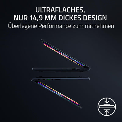 Razer Blade 16 (2025) - 16 Zoll AI Gaming Laptop - NVIDIA GeForce RTX 5070 Ti - AMD Ryzen AI 9 365-16" QHD+ 240Hz OLED Display - 32GB LPDDR5X 8000 MHz - 1TB SSD - QWERTZ DE-Layout | Schwarz