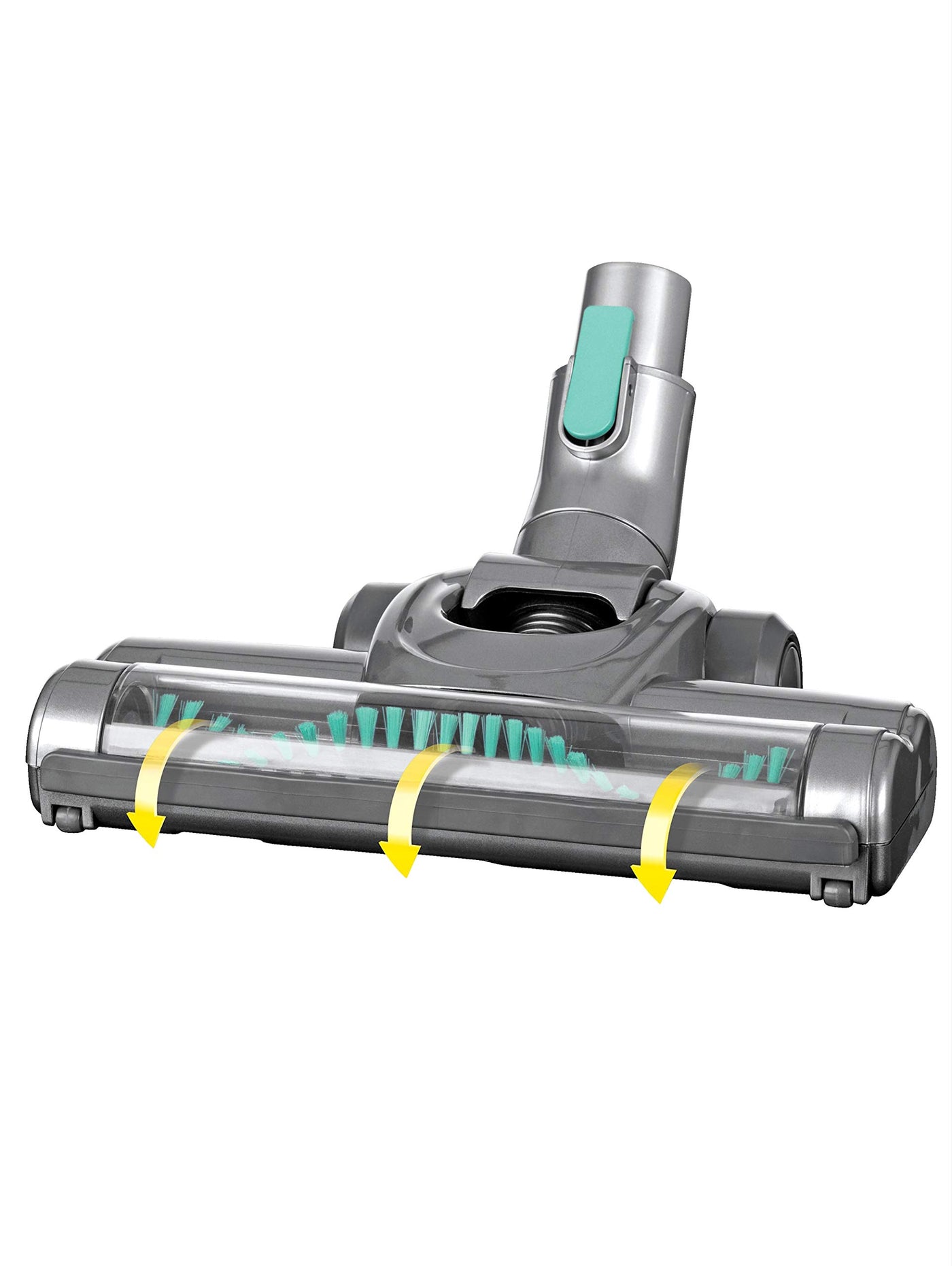 CLEANmaxx Akku-Zyklon-Staubsauger beutellos mit Akku | 2-in-1 Handstaubsauger, mit verschiedenen Düsen, Ideal für Tierhaare | Inkl. Wandhalterung mit integrierter Ladestation, 150 Watt [Türkis/Grau]