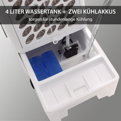 Syntrox Mobiles Klimagerät Air | Luftkühler mit Wasser | Verdunstungskühler, Lufterfrischer und Luftbefeuchter, mit Fernbedienung, gegen trockene Luft