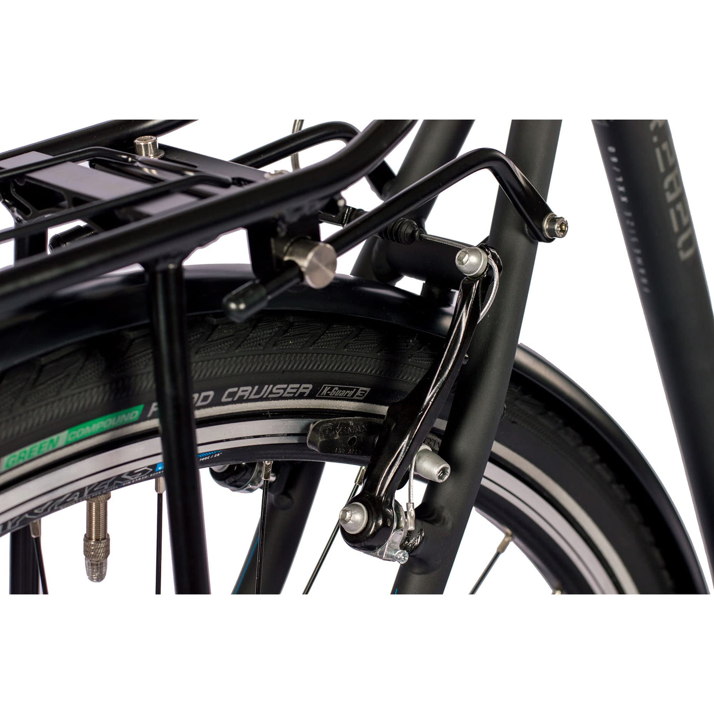 Airtracks Herren Trekking Fahrrad 28 Zoll Trekkingbike TR.2820 Trekkingrad City Bike 24 Gang Shimano ACERA RD-T3000 Kettenschaltung Nabendynamo Schwarz Matt - 60cm Körpergröße 185-195 cm