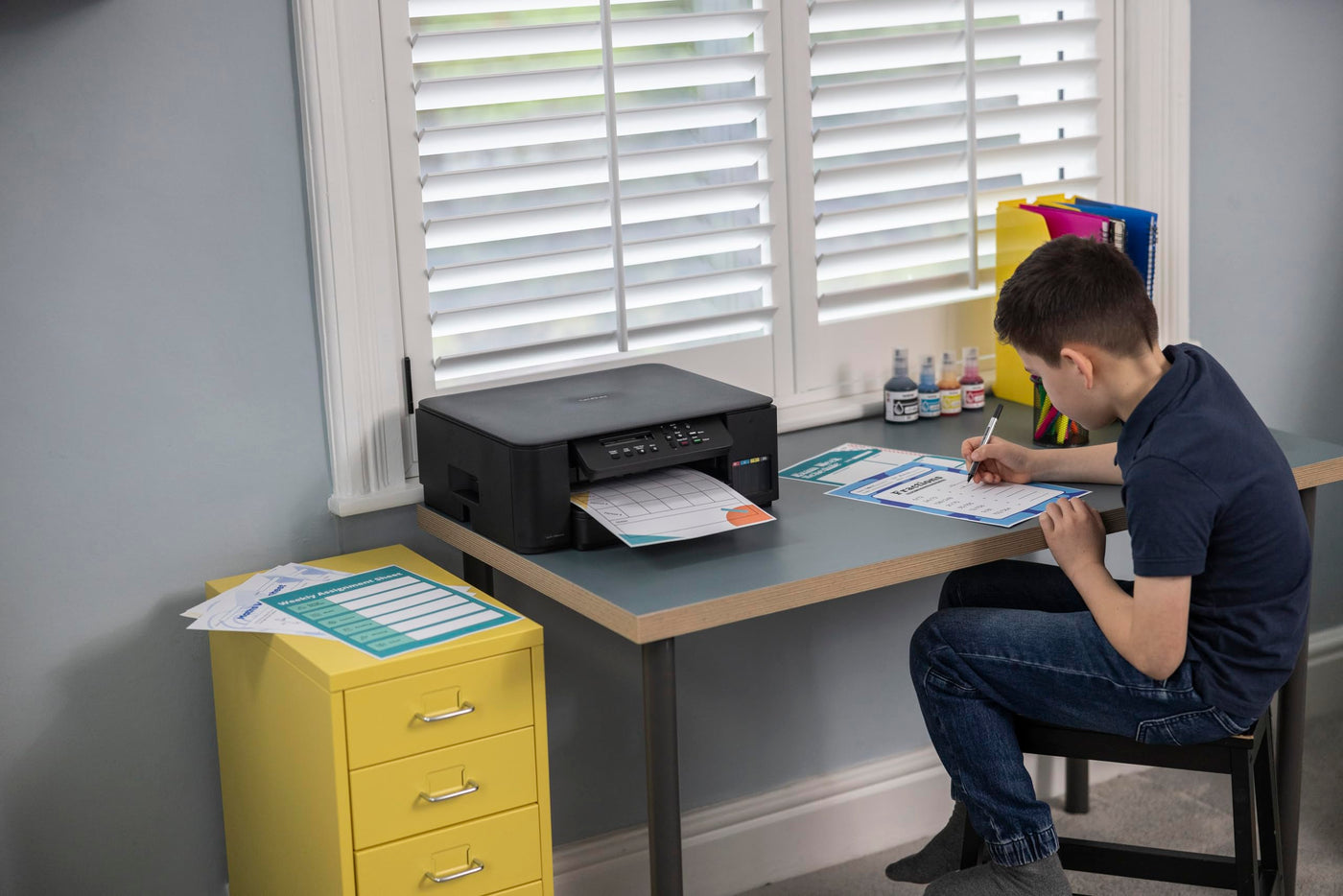 Brother DCP-T580DW 3-in-1 drahtloser Tintentankdrucker (Drucken, Scannen, Kopieren)