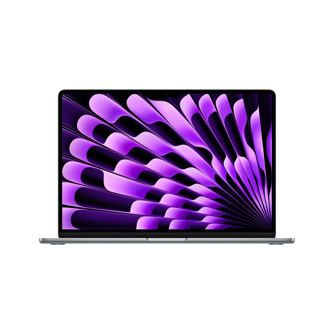 Apple 15" MacBook Air Laptop mit M3 Chip: 15,3" Liquid Retina Display, 16 GB gemeinsamer Arbeitsspeicher, 256 GB SSD Speicher, beleuchtete Tastatur, 1080p FaceTime HD Kamera, Touch ID, Space Grau