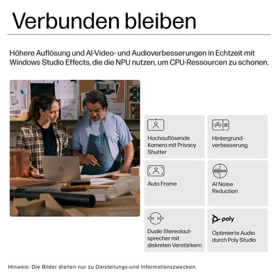 HP ProBook 445 G11 Laptop, AMD Ryzen 5 7535U, 32 GB DDR5 RAM, 2 TB PCIe SSD, 14" WUXGA Display, AMD Radeon 660M, QWERTZ Tastatur, Windows 11 Pro, Silver