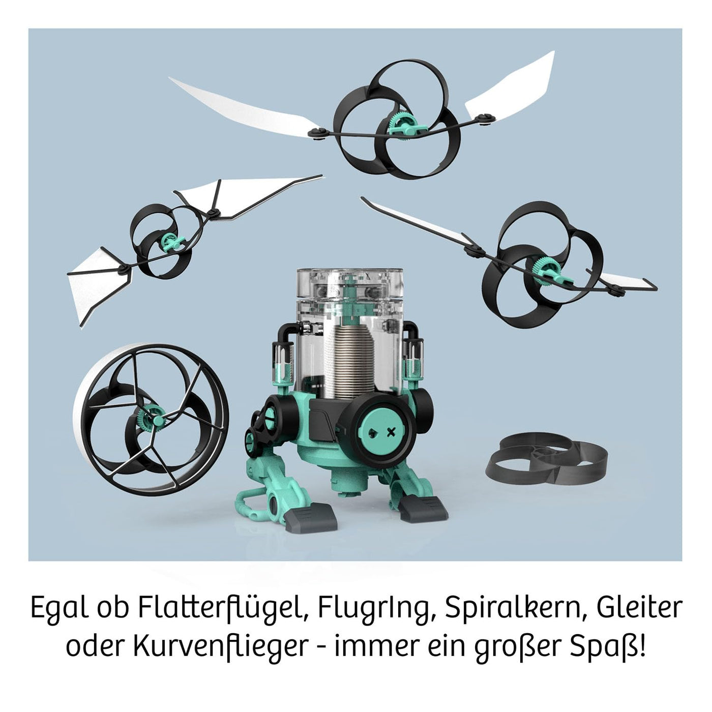 Kosmos 621339 Flybots, faszinierende Flugobjekte, Technik Physik Experimentierkasten für Kinder ab 8 Jahre