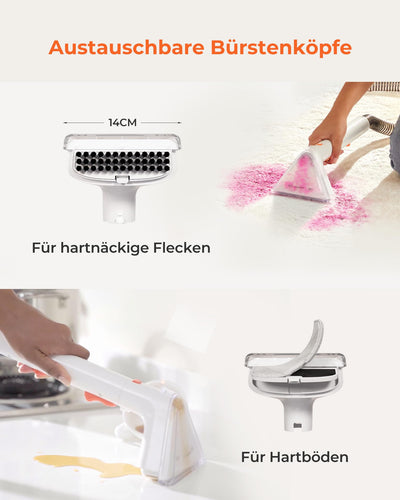 uwant B200 SE, Polsterreiniger gerät, Schwebemagnetmotor-Technologie, geeignet für die Reinigung von Sofas, Teppichen, Matratzen, 12000Pa, 69db